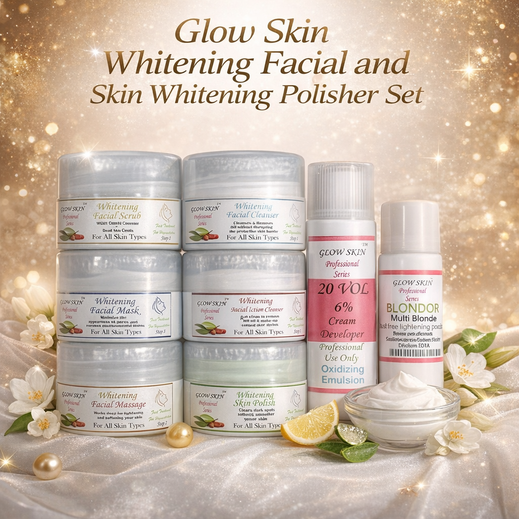 Glow Skin Whitening Facial And Skin Polisher set Complete