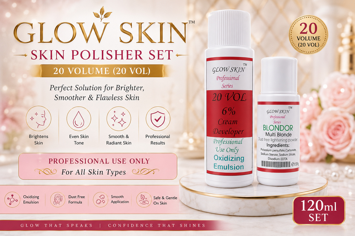 Glow Skin Whitening Skin polisher set 120ML