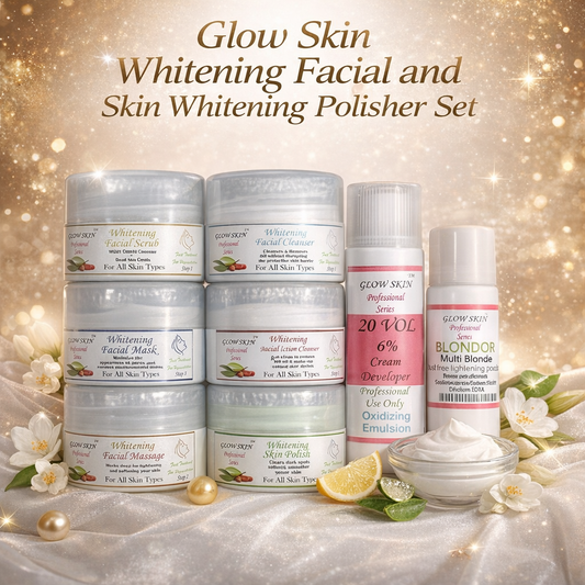Glow Skin Whitening Facial And Skin Polisher set Complete