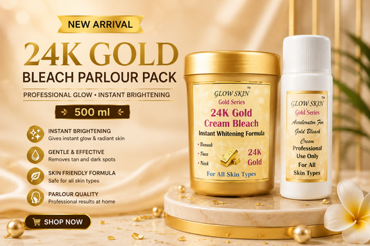 24K Gold Bleach Parlour Pack 500ML Set