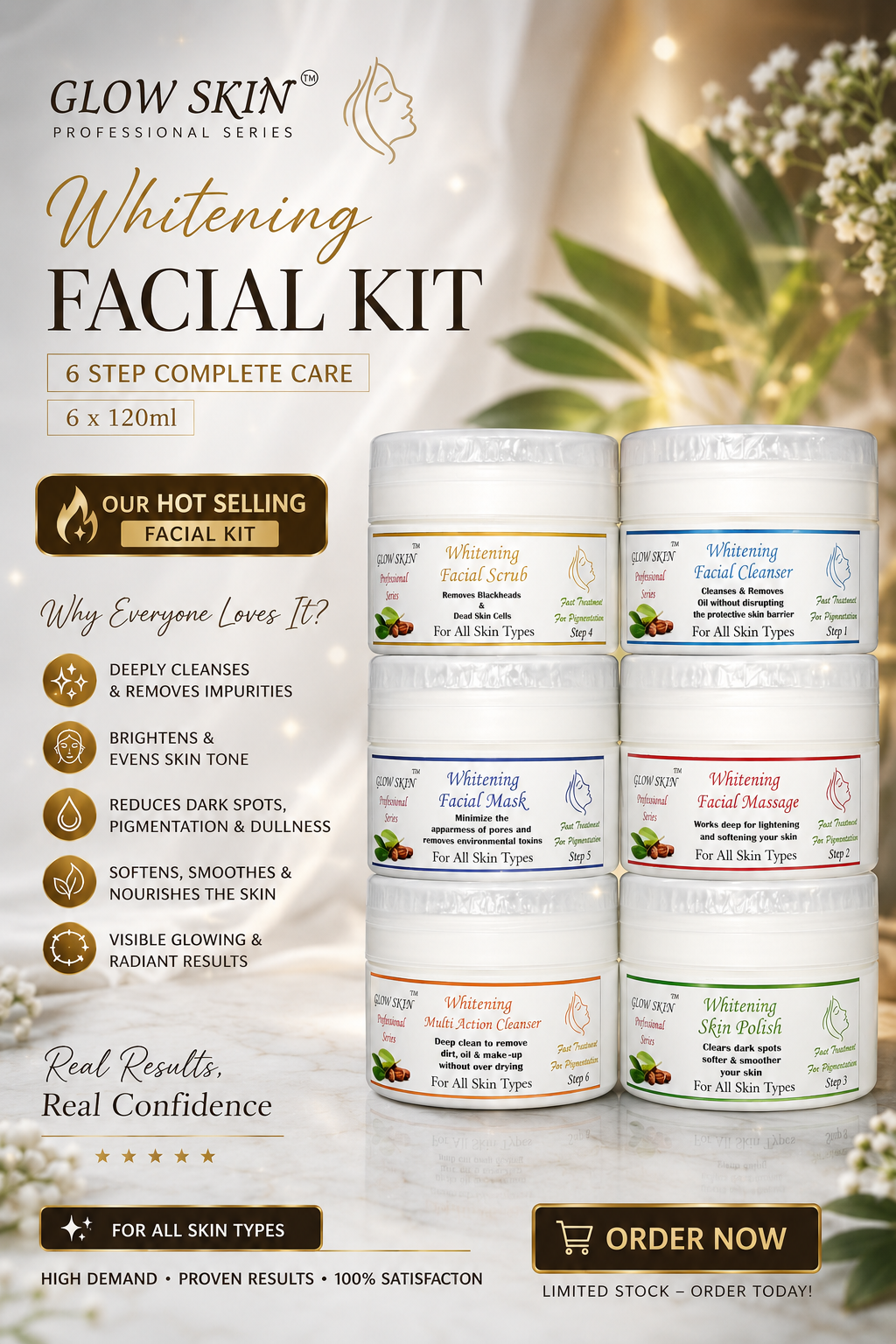 Glow Skin Whitening Facial kit